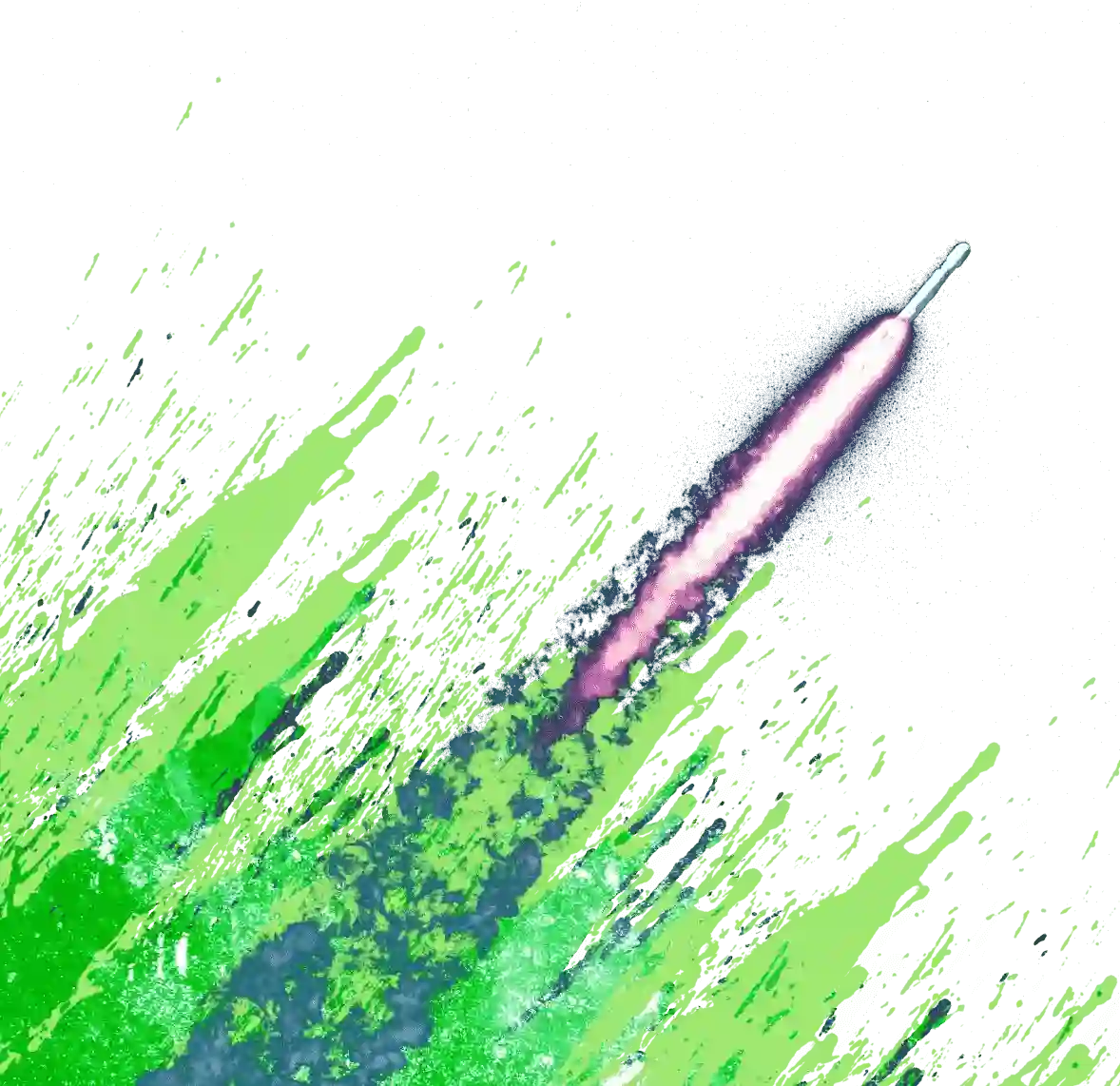 rocket with textured background